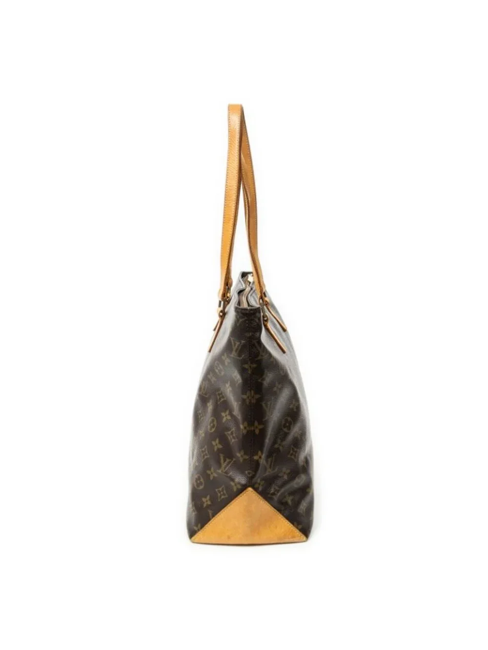 Louis Vuitton Cabas Mezzo Brown Monogram Canvas Tote Bag